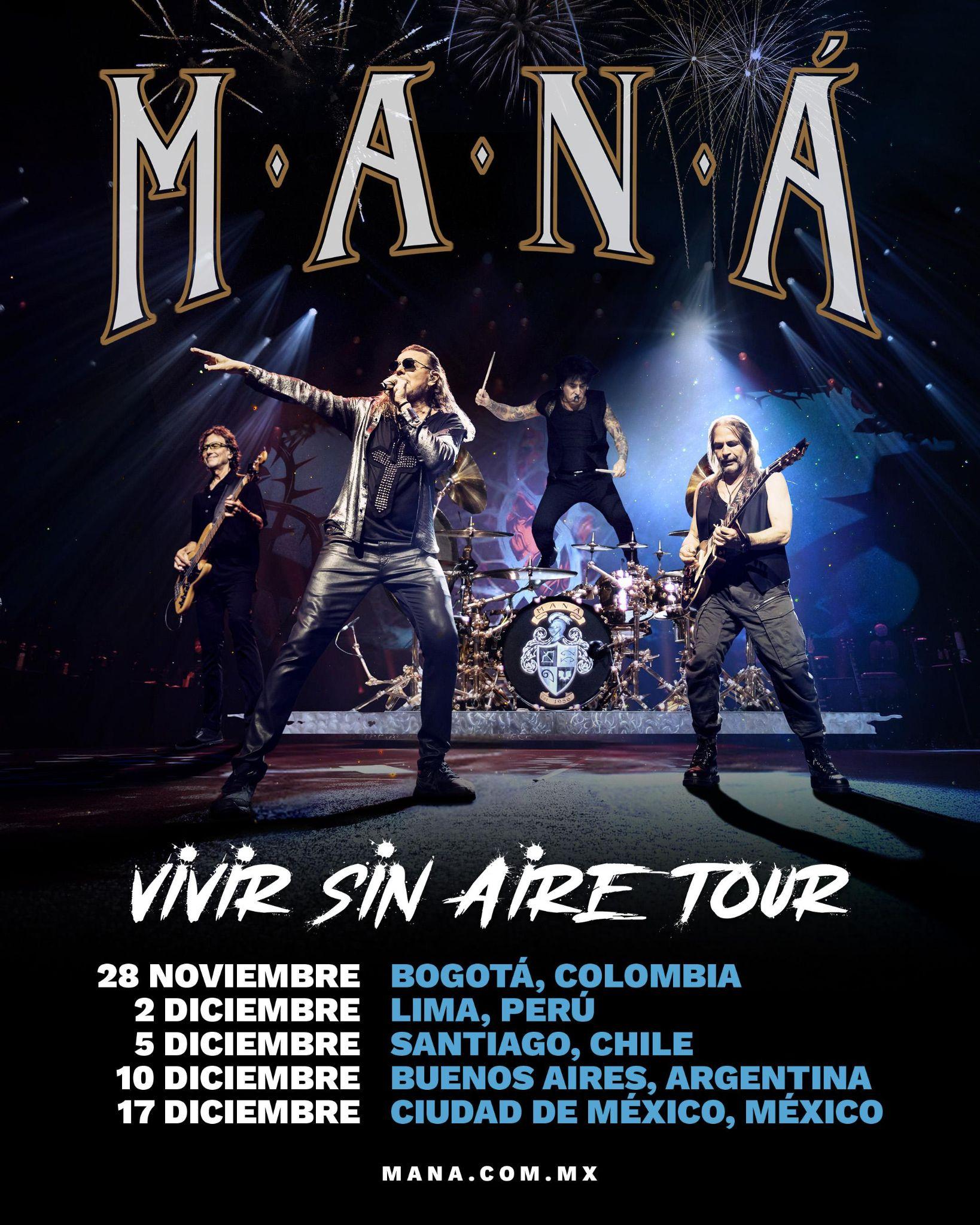 Maná regresa a Chile con sus éxitos
